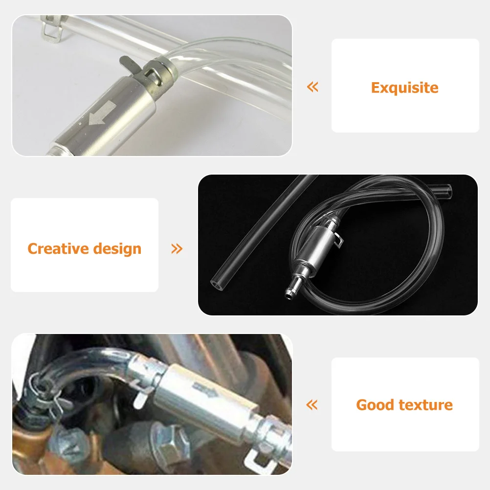 

1Set Bleeder Hose Kit Durable Motorcycle Brake Fluid Bleeder Tool Quick Bleeding Hose Non-Return Valve Easy Operation