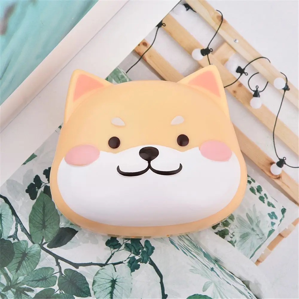 Portable Plastic Shiba Inu Contact Lens Case Holder Container Storage Soaking Box Contact Lens Kit