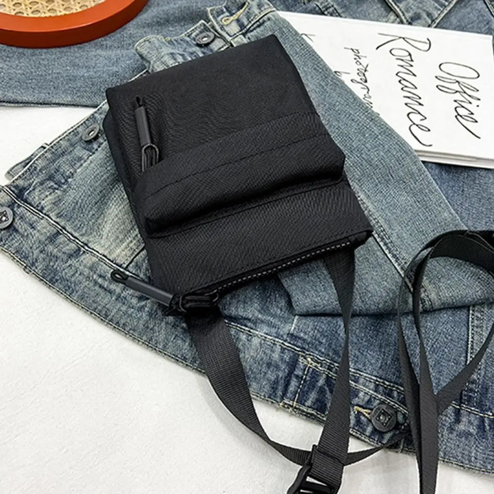 Nylon Shoulder Bag Fashion Leisure Solid Color Waterproof Cross-body Bag Messenger Bags Women Men