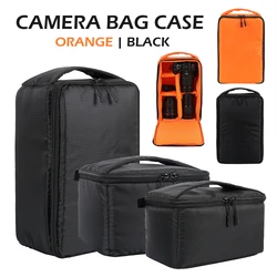 Borsa fotografica addensata con cerniera e maniglia custodia per fotocamera impermeabile e traspirante con fodere rimovibili per uso in viaggio all'aperto