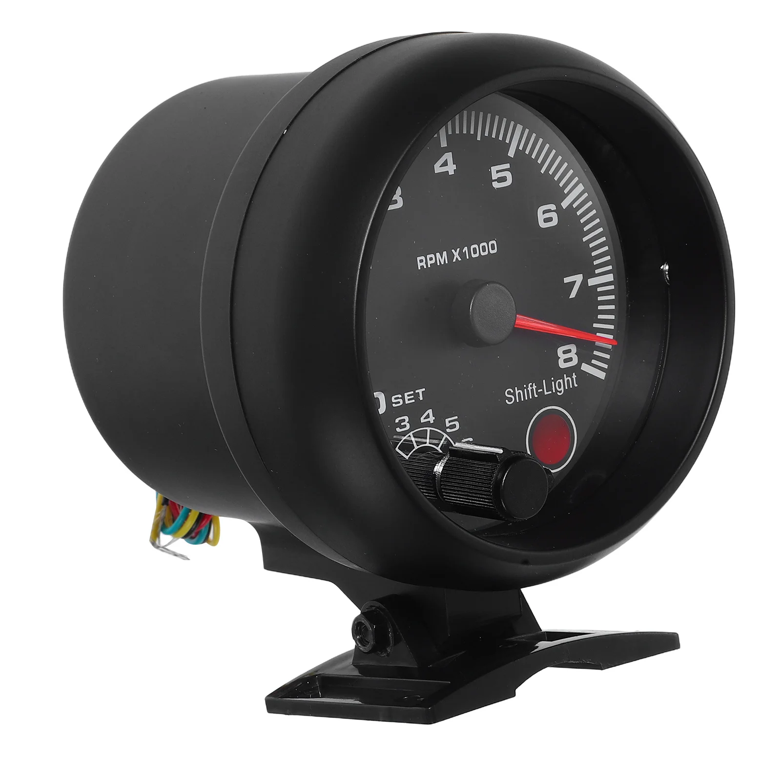 

Tachometer Gauge 3.75 Inch 0-8000 Universal Car Meter High Accuracy Easy Operation White Light Alarm 4 6 8 Cylinders