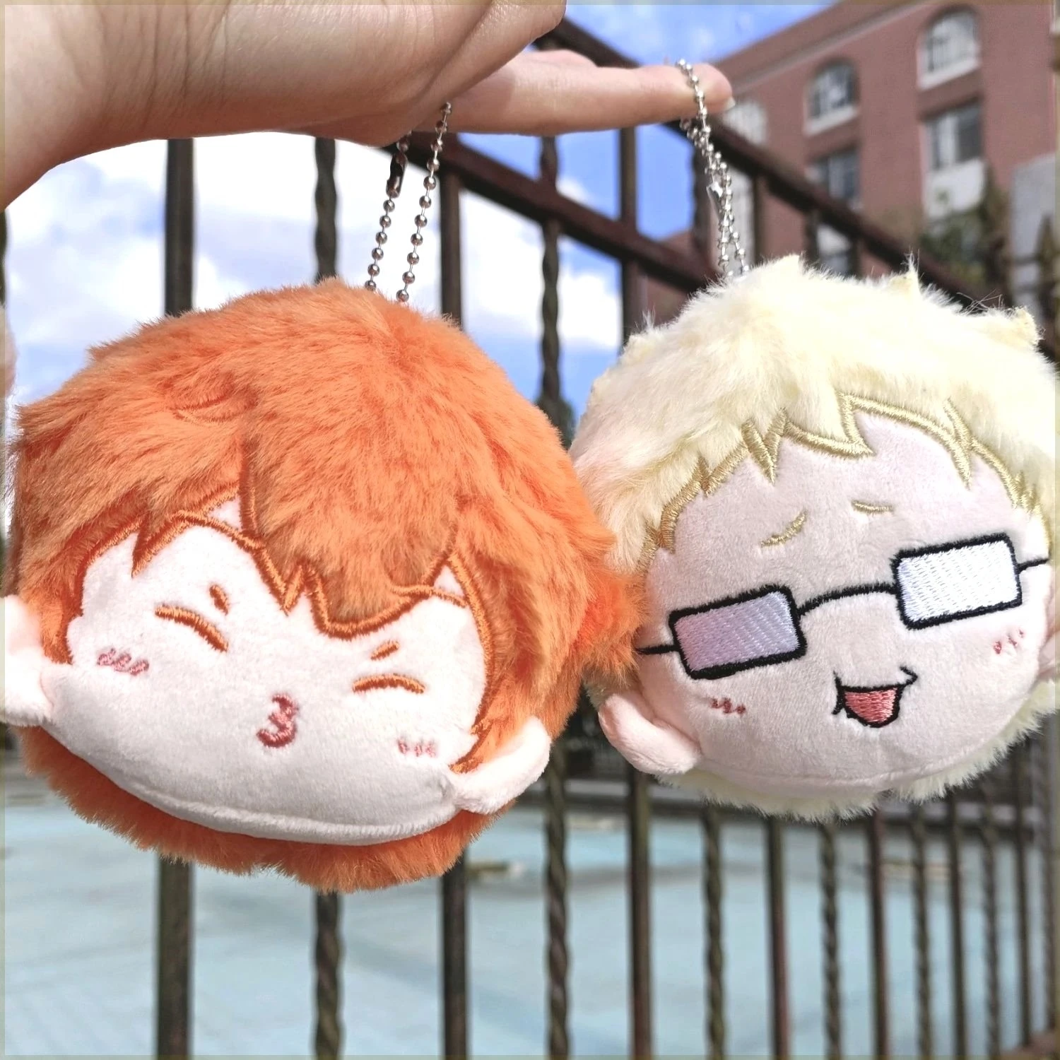 Haikyuu!! Kei Tsukishima Shoyo Hinata	Tobio Kageyama Oikawa Tooru Kozume Kenma Cosplay Pendant Cotton Doll Cartoon Anime Maumet