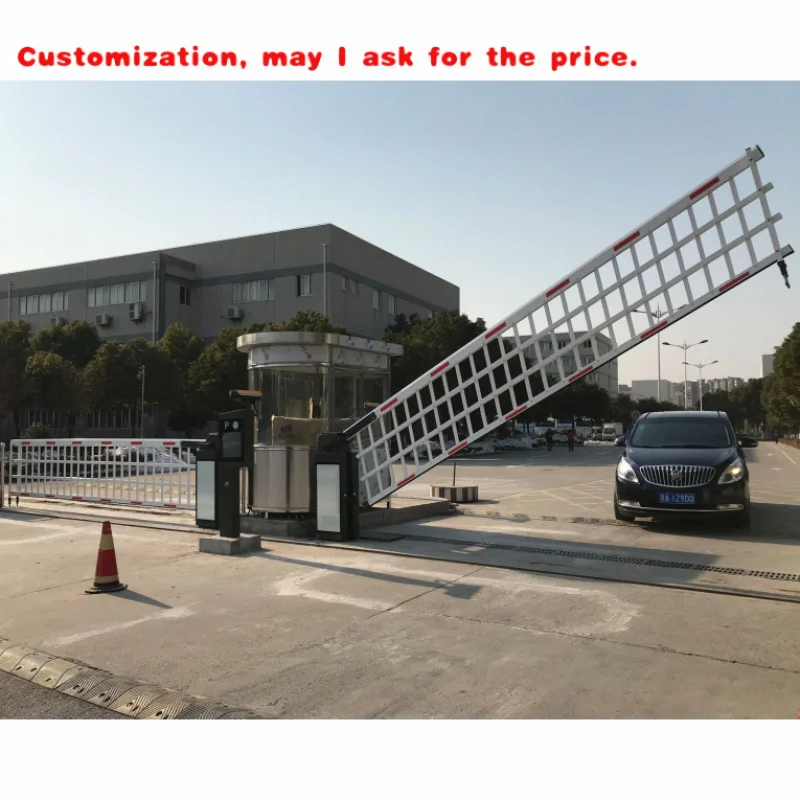 custom.China automatic barrier gate  Parking Lot License Plate Recognition Charging Integrated System Fence Gate