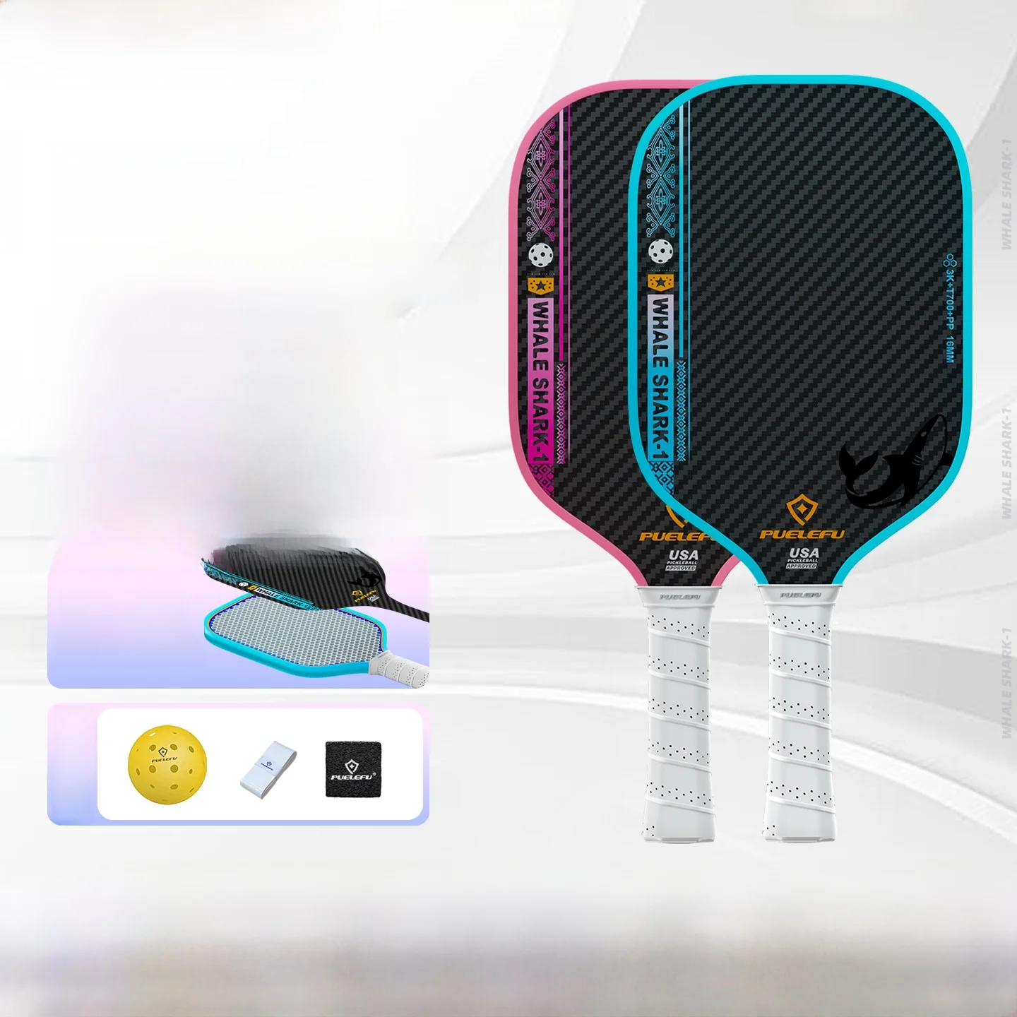 raquette-de-pickleball-en-fibre-de-carbone-de-niveau-professionnel-puelefu-shark-t700-raquette-de-pickleball-pour-adultes-de-niveau-debutant-poignee-en-hetre
