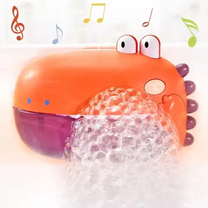 

Cartoon Dinosaur Bubble Maker Educational Plastic Bath Toys Toddlers Water-Friendly Shower Animals Baby's Bath Shower