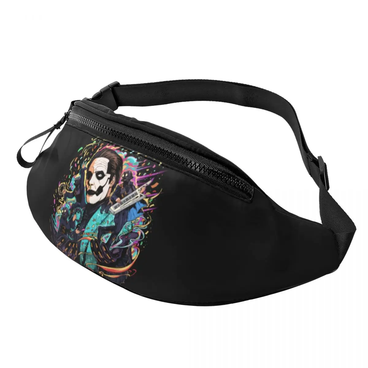 

Custom G-Ghosts Rock Fanny Pack for Men Women Fashion Heavy Metal Band Crossbody Waist Bag Traveling Phone Money Pouch