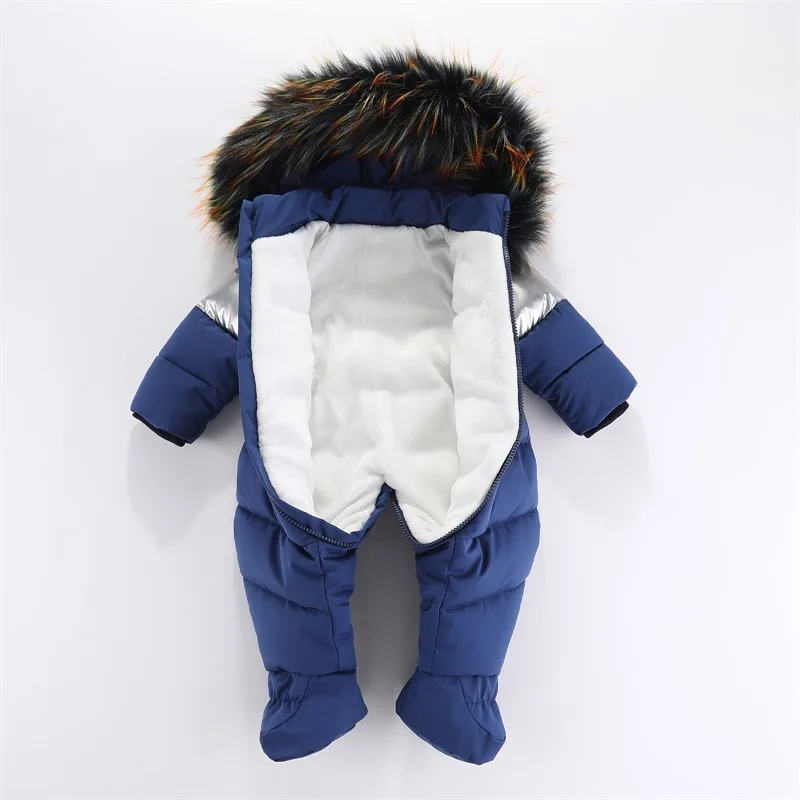 Baby Girl Winter Snowsuit Toddler Jacket Clothes For Boy Infant Jumpsuit Hoodied Coat