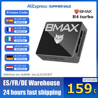 BMAX Mini PC B4 Turbo Intel® 13th Gen N150 16GB DDR4 512GB 1TB M.2 2280 SSD Windows 11 Dual Band Wi-Fi Desktop Computer For work