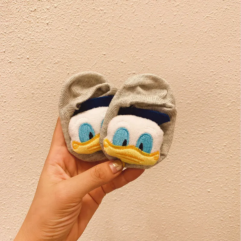 Disney Cartoon Mickey Baby Girl Boy Doll Sock Spring Autumn Fashion Cute Toddler Casual Short Socls 0-3 Year Old Baby Socks