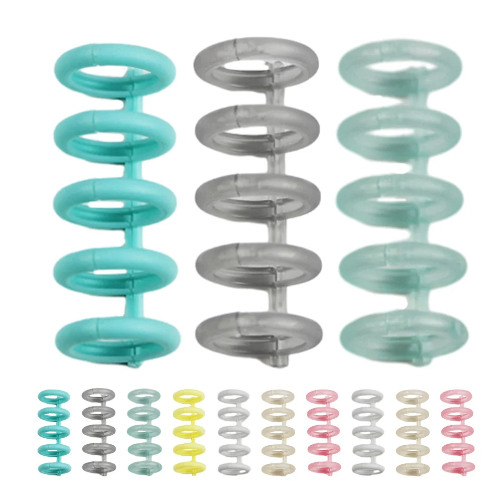 30 قطعة حلقات صغيرة ل الموثق السلس مصقول سطح العملي ملزمة مساعد مخطط كليب حلقات الموثق دوامة ملزمة لفائف #3