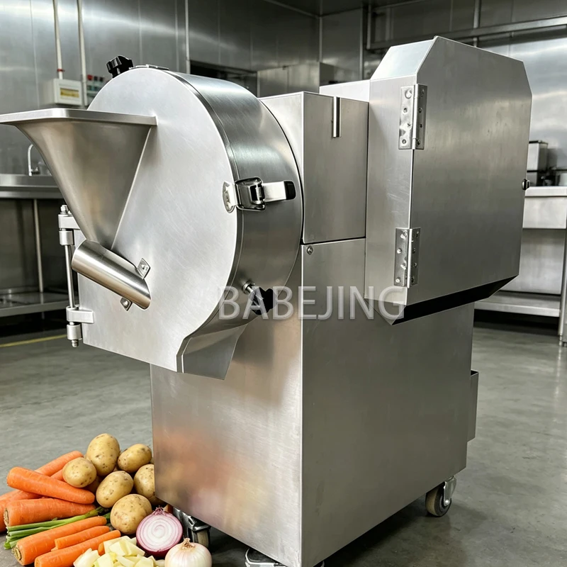 Vegetable Processing Machine Commercial Double‑head Cutter Dicer for Restaurant Raw Veggie Preparation