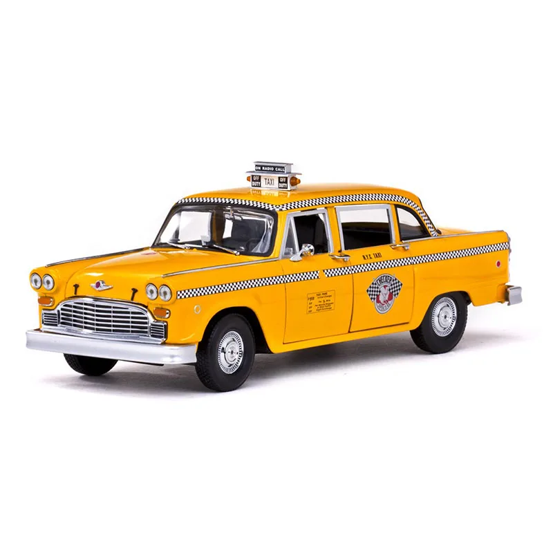 

Diecast 1:18 Scale 1981 Checker A11 New York Taxi Simulation Alloy Car Model Static Display Toy Gift Souvenir Collection