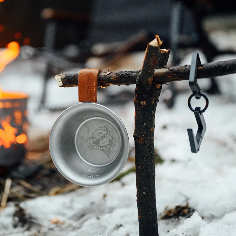 Портативная посуда для пикника из нержавеющей стали Naturehike, столовая посуда для отдыха на открытом воздухе, кемпинга в стиле ретро-Senyi