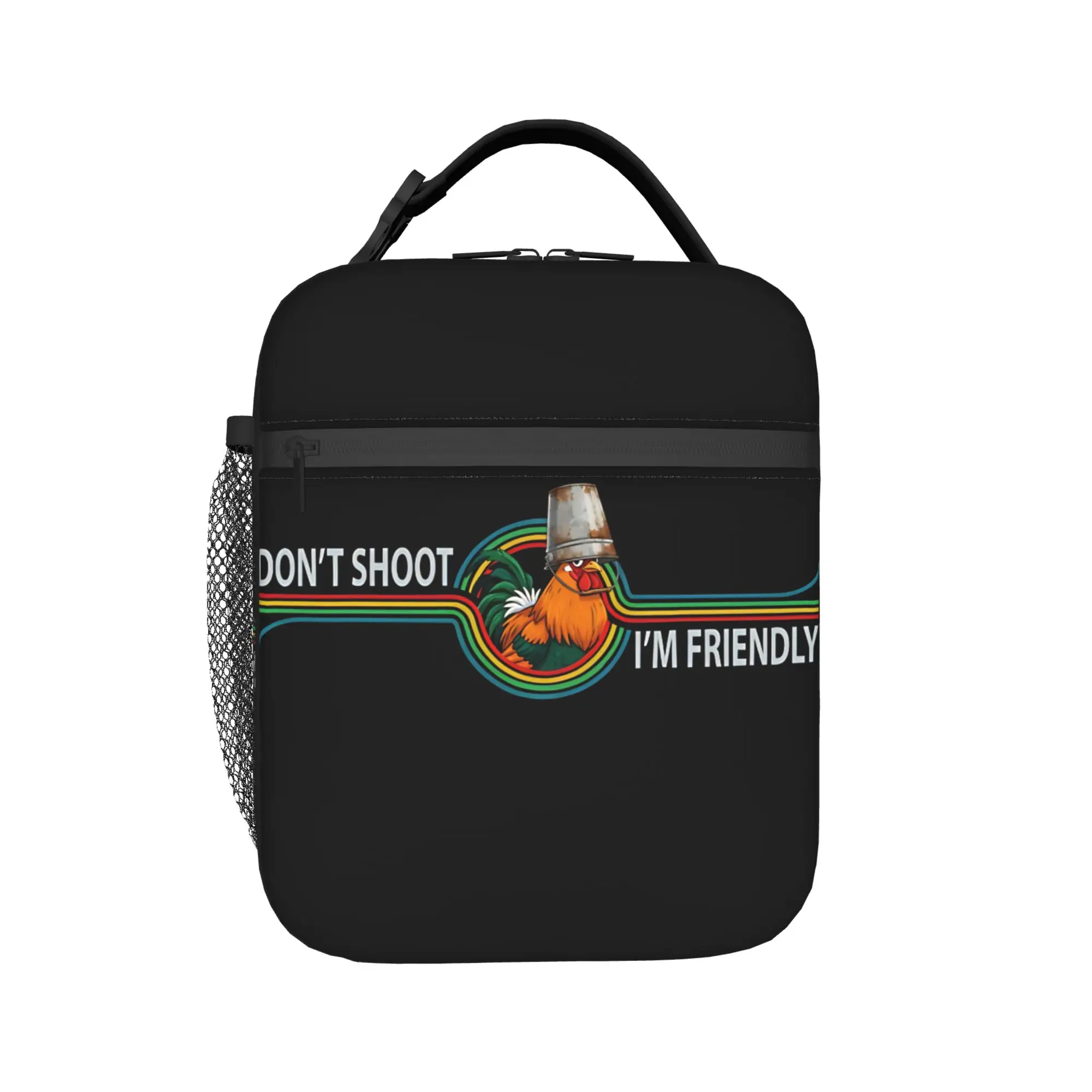 Don't shoot, I'm friendly Arc RaidersLunch Bag For Girl Boy  Picnic Graphic Design Lunch Box Casual Oxford Thermal Lunch Bags