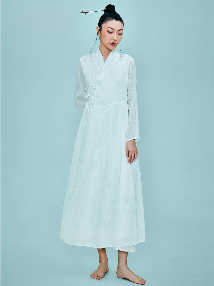 

Новая китайская женская летняя длинная юбка в стиле ретро с завязками на талии, оригинальный дизайн с цветочным принтом, в национальном стиле