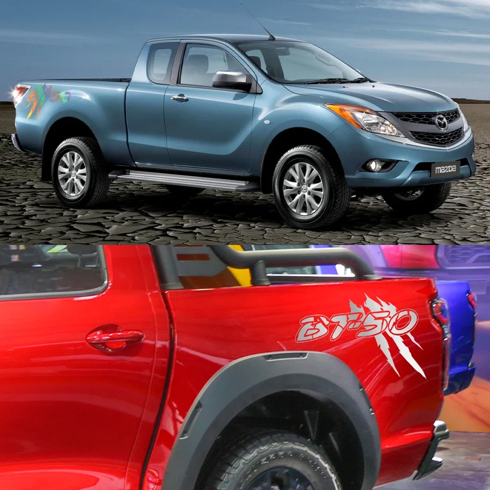 Car Body Side Sticker For Mazda BT50 Pro Vehicles Trim Pickup Truck Bed Graphics Claw Styling Decor Cover Decal Auto Accessories