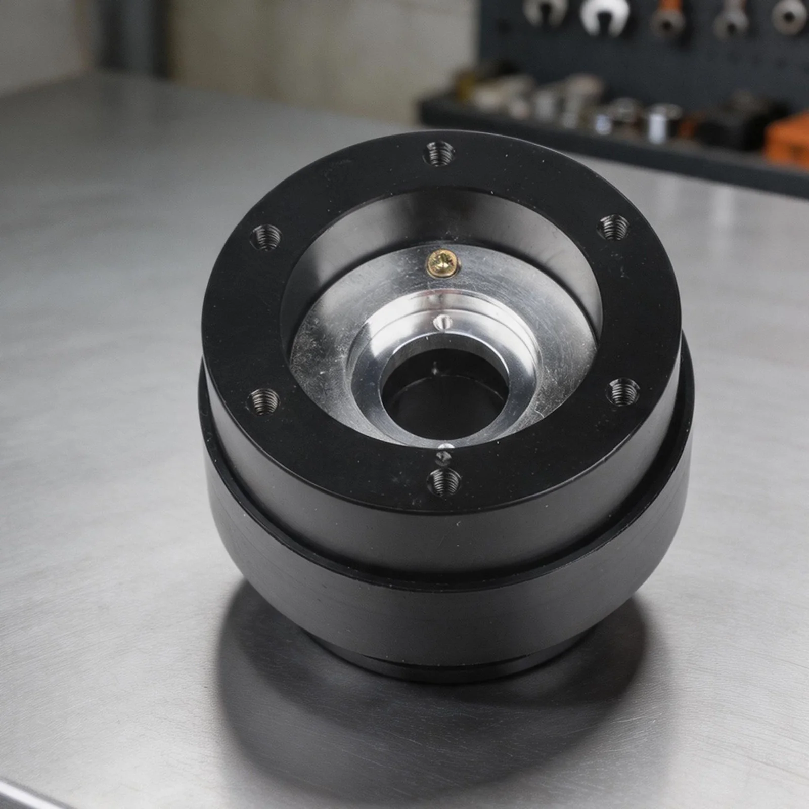 For Gameplay Control Racing Simulator Adapter 70mm Hole Distance Aviation Aluminum Alloy CNC Machined For MOZA Steering Wheel