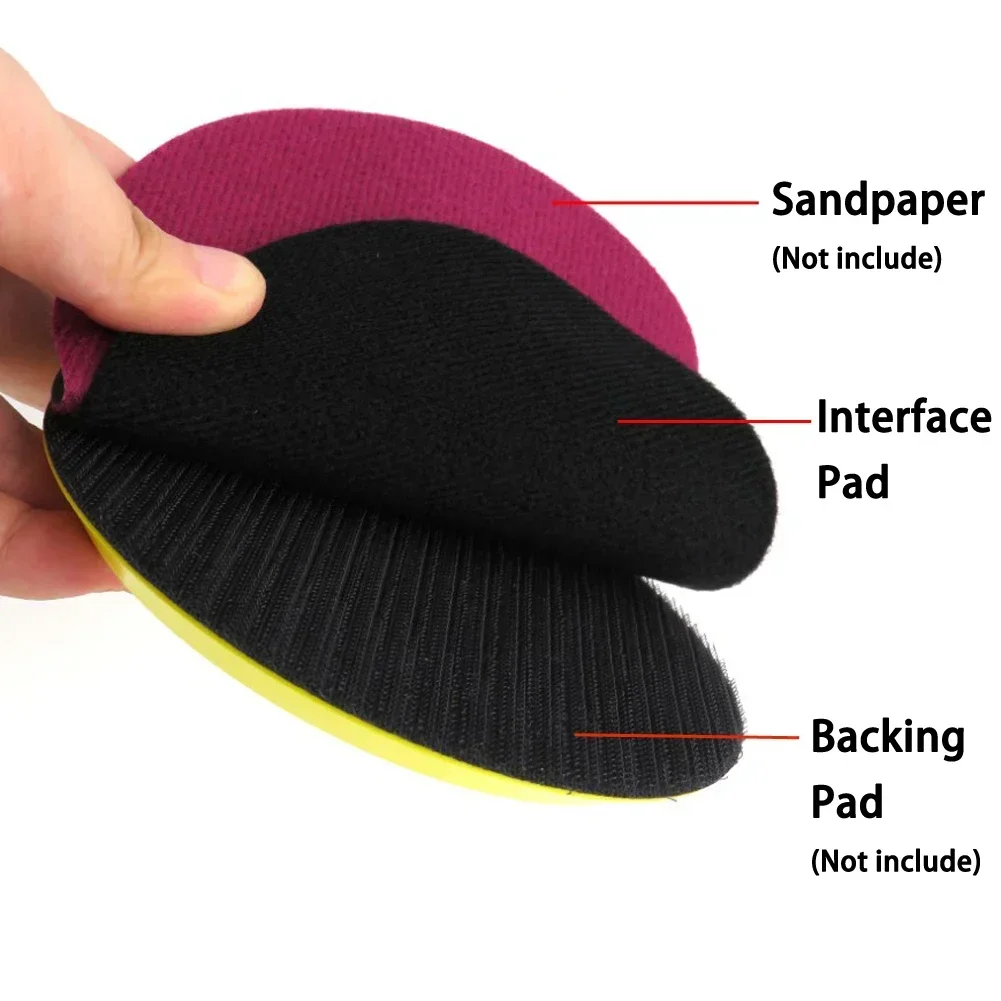 

5Inch 125mm Ultra-thin Interface Pad Protection Backing Pad Hook And Loop Sanding Pads For Protect Sanders Sanding Discs