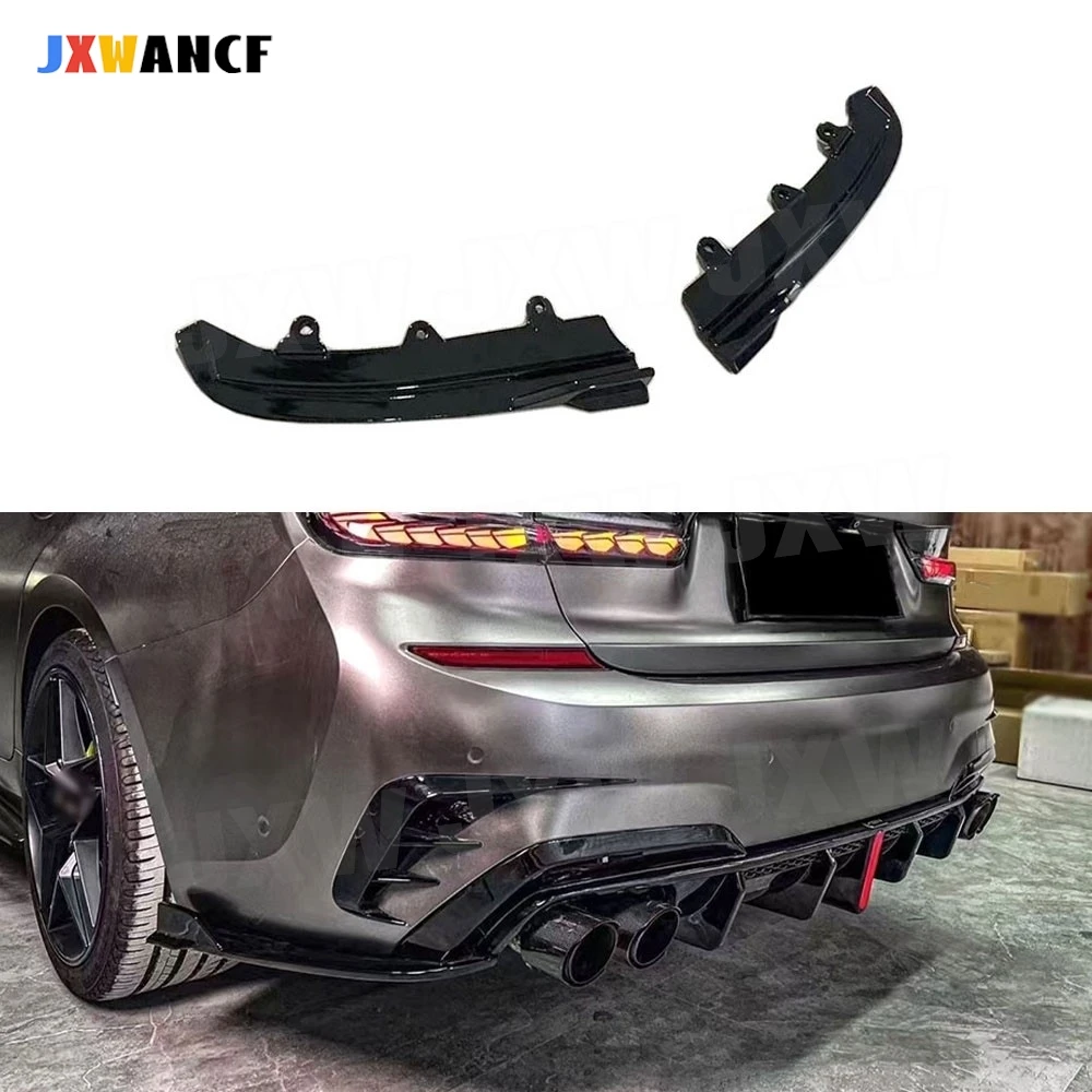 

JXWANCF автомобильный фартук с задними крышками, накладка Canard, задние разветвители для BMW 3 серии G20 G28 M Sport 2019-2021, ABS