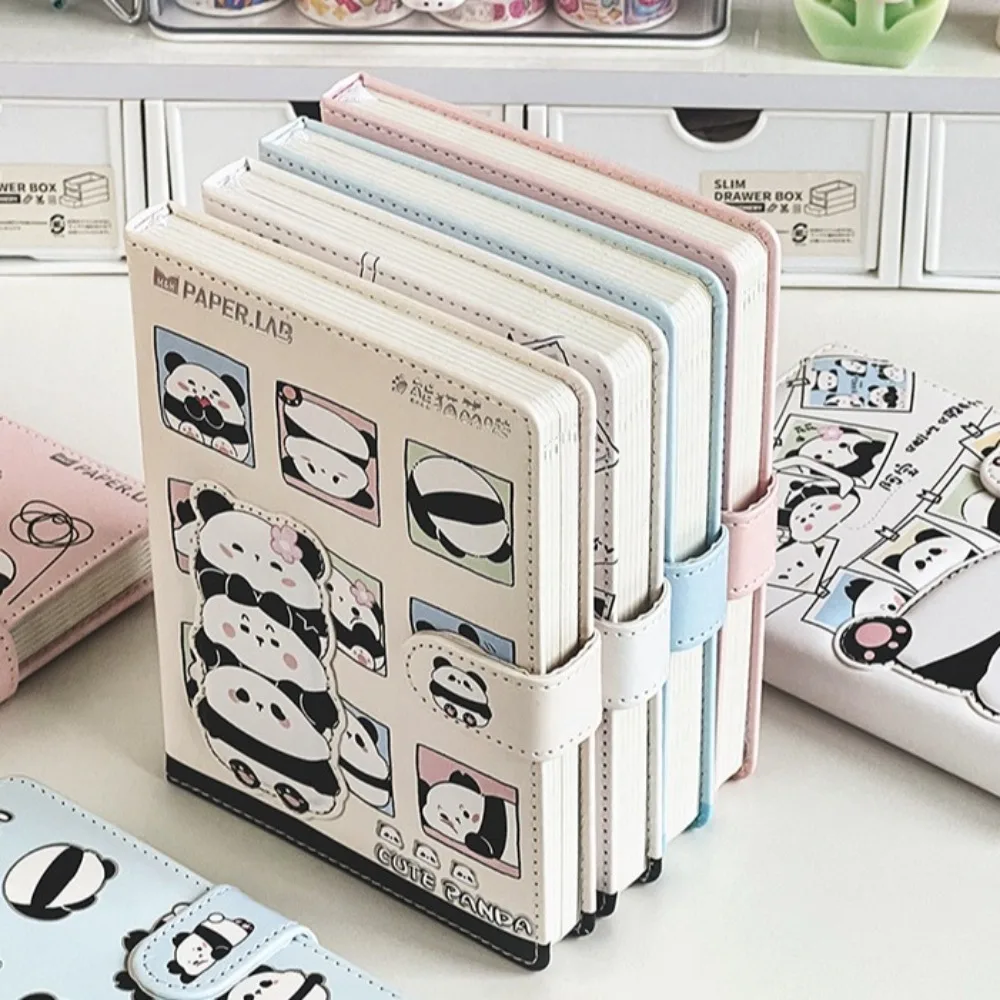 Diary Notebook Taking Notes To Do List Panda Magnetic Buckle Book Time Organizer Diary Notepad Diary Writing Pads