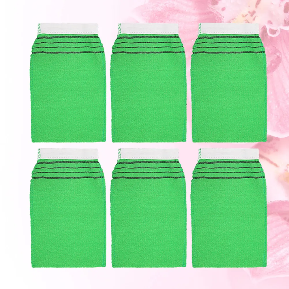 

10Pcs Washing Mitts Heavy Duty Bath Gloves for Thorough Body Scrubbing Comfortable Fit Great for Home Spa and Travel Green