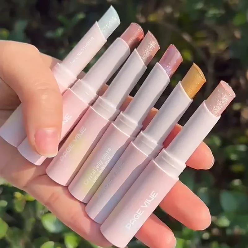 Błyszczący żelowy rozświetlacz w sztyfcie, perłowy, monochromatyczny, brokatowy rozświetlacz do powiek, sztyft do makijażu twarzy z wysokim połyskiem, rozjaśniający makijaż.