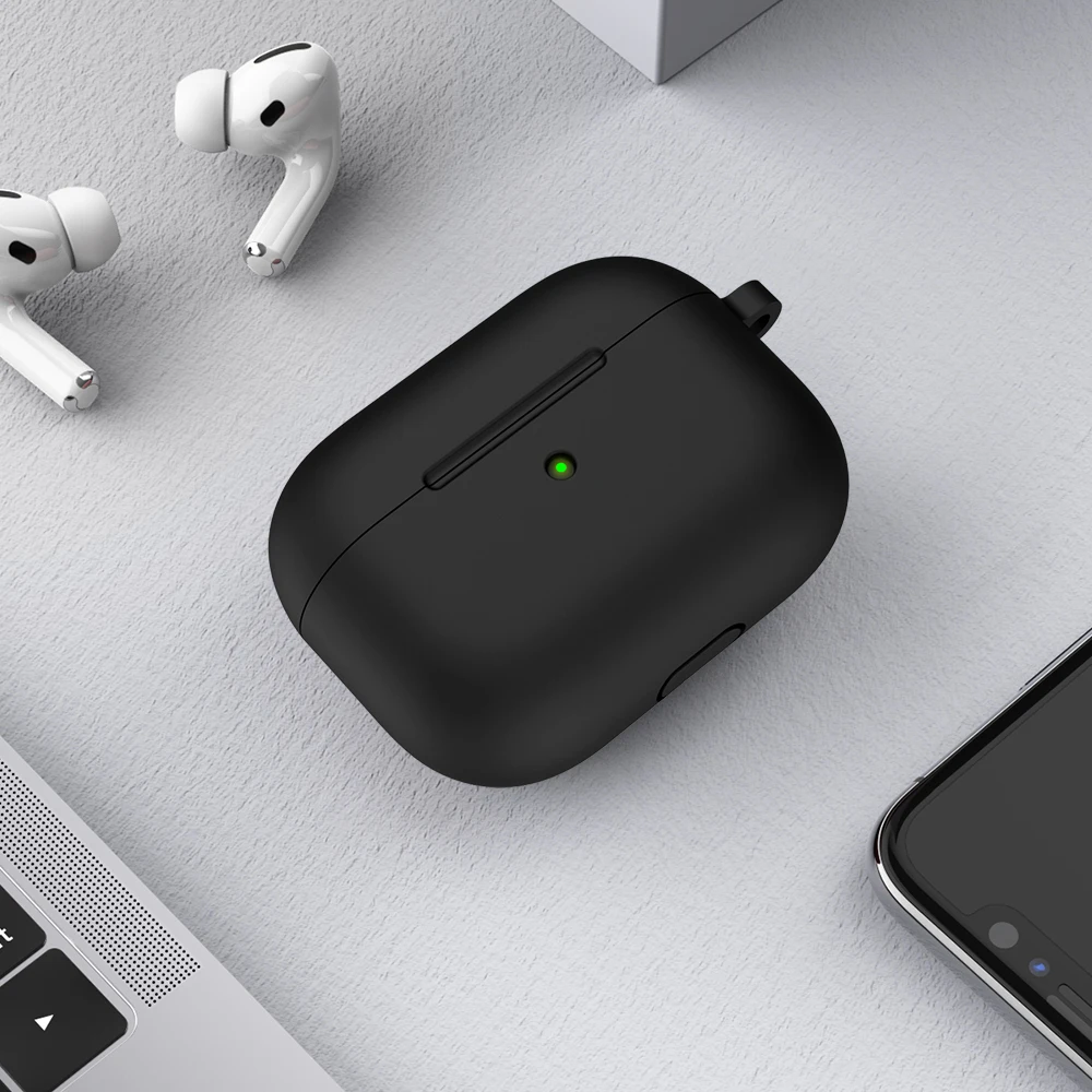 Защитный чехол для наушников Airpods pro 1, беспроводной Bluetooth для AirPod Pro, силиконовый чехол, аксессуары для наушников с крючком