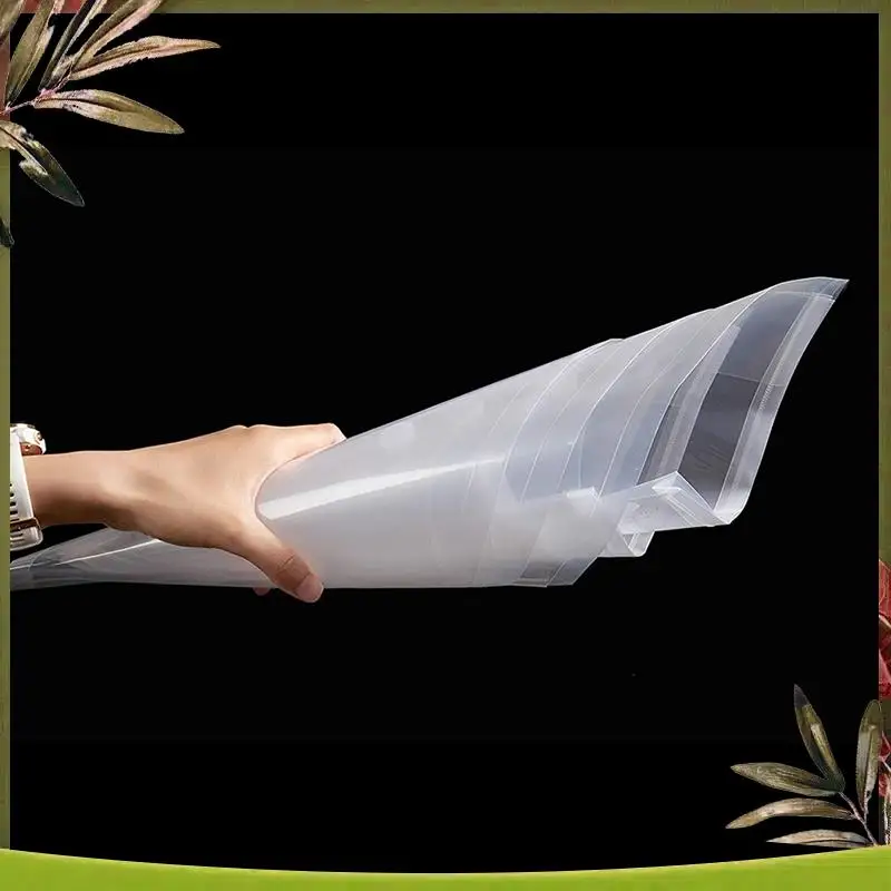 New-24 Pack Clear Plastic Envelopes Poly Envelopes Expandable Files Document Folders With Button & String Tie Closure A4