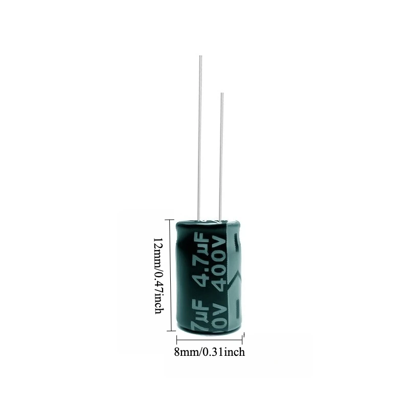 

170pcs 400V 4.7uF Electrolytic Capacitor 105C High Temp Radial Long Life 8x12mm for Power Supply Electronics