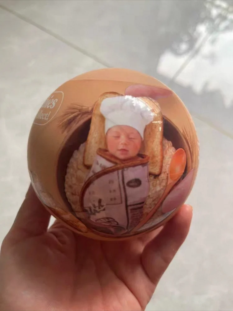 New In Stock Surprise Doll Ball Bread Baby Blind Box Surprise Mini Chef'S Hat Creative Ball Collectible Ornament Holiday Toys