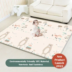 Alfombra de juegos de XPE para bebé, tapete de desarrollo para habitación de bebé, alfombrilla plegable para gatear, 2022 cm x 200cm, juguetes para niños, 180