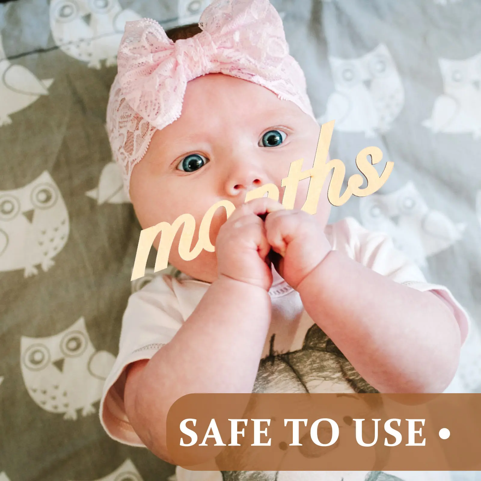 1セット木製ベビーマンスリーカード成長フォトプロップス新生児最初の1年記念写真ベビーシャワー装飾用