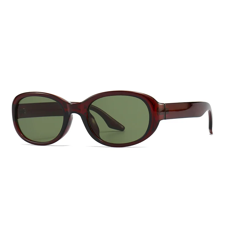 55869 Vintage Oval Sonnenbrille Frauen Marke Designer Brillen Rahmen Damen Schwarz Sonnenbrille Retro Brillen Brillen