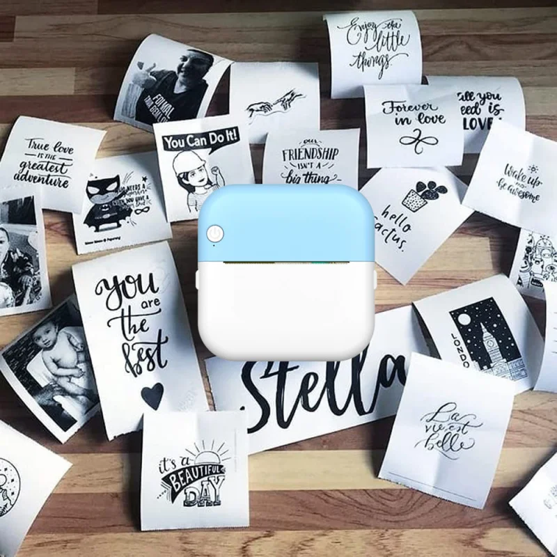 Aangepaste grens nieuwe draagbare printer Student Pocket Fout Correctie Sticker Label Fotoprinter