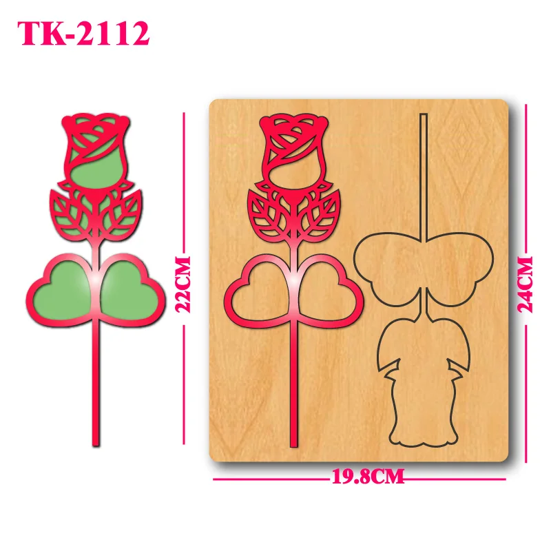 

A rose wood cutting mold, DIY jewelry and accessories/decorative embossing cutting template craft tool