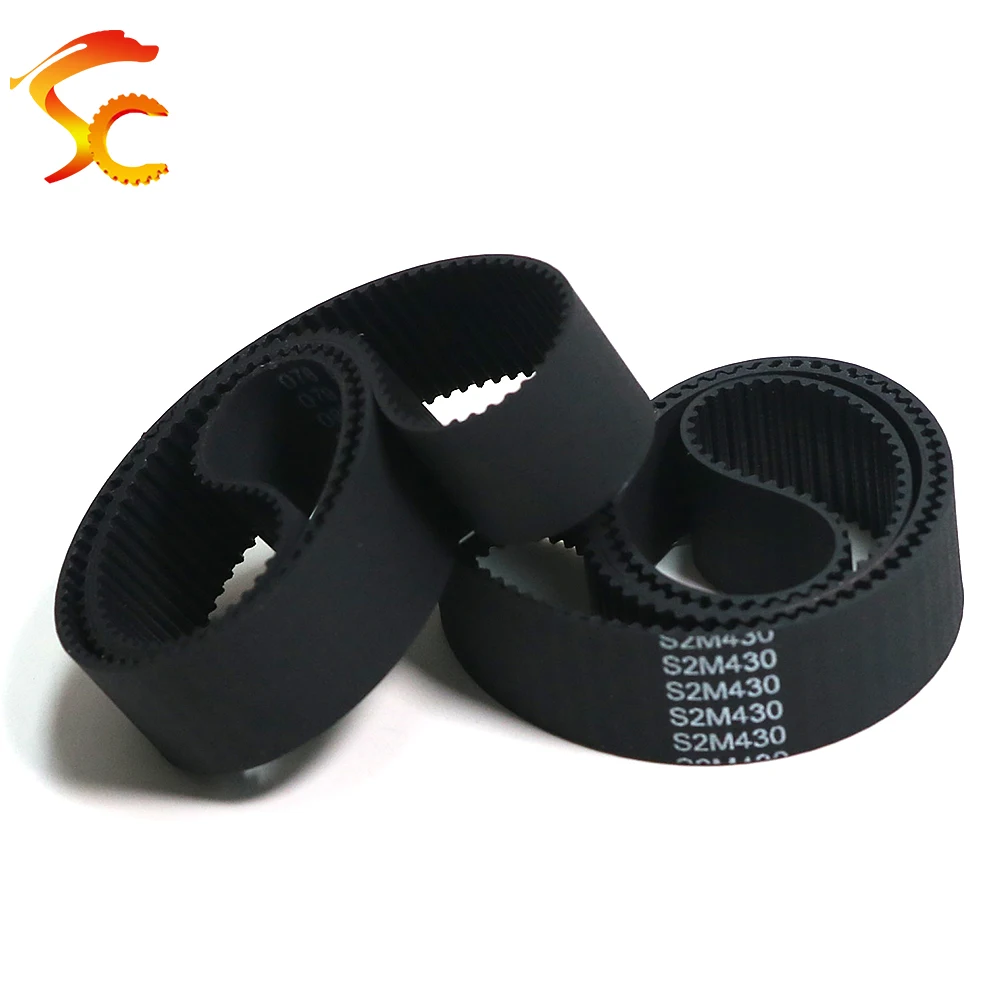 S2M Timing Belt 426/428/430/436/438/440/446/450/452/454mm width 3/5/6/9/10/12/15/20mm Rubber Synchronous for Replacement Parts