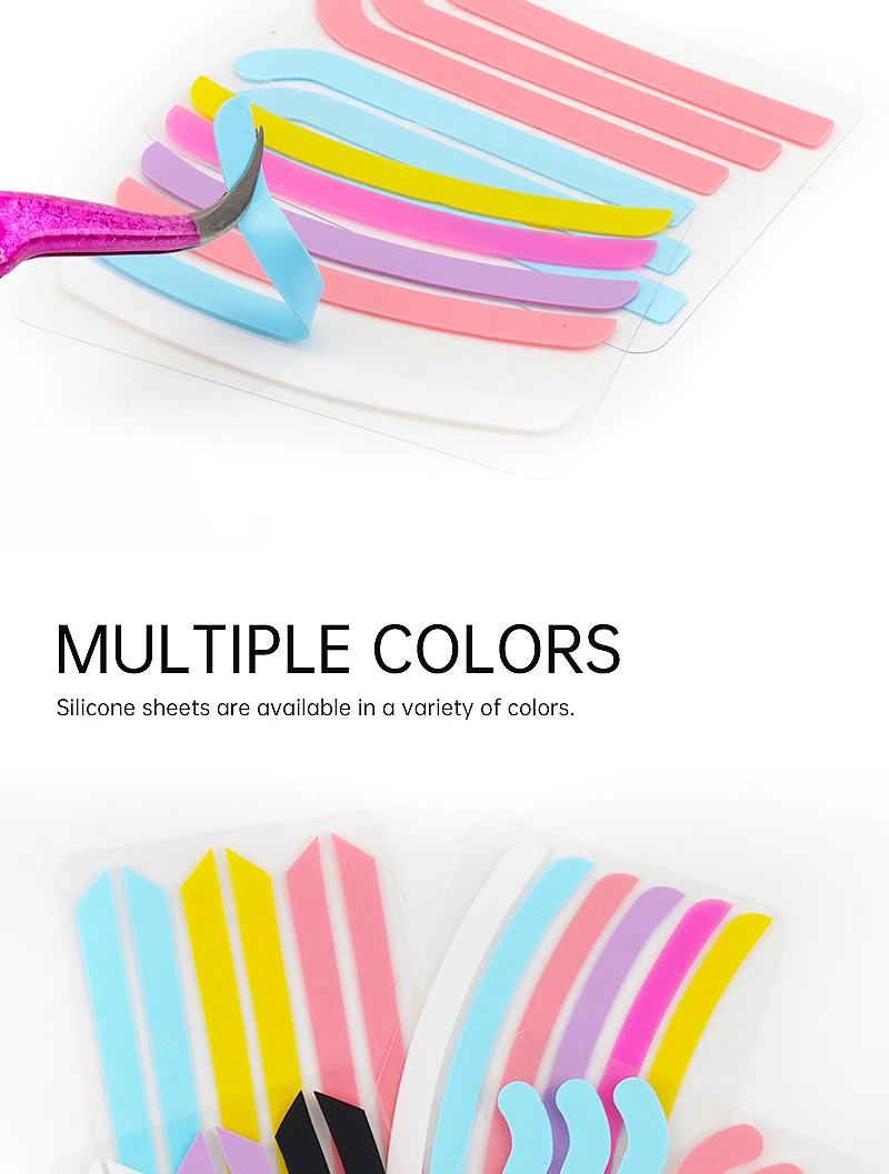 6 stücke wieder verwendbare Silikonst reifen Wimpern verlängerung Patch weiche Dauerwelle Wimpern Locken wickler Augen polster Wimpern lift Klebeband Make-up-Tools – Detail 8