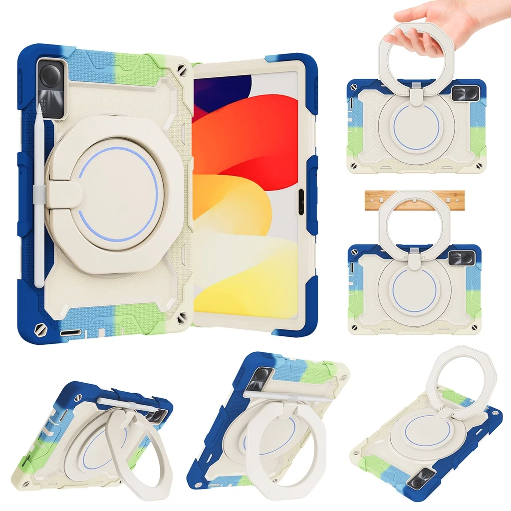 for Redmi Pad SE 11 2023 10.61inch 6 Pro 11 6 5 11inch for Xiaomi Pad 5 Pro 11 Kids Handle Stand Armor Silicone Shockproof Case