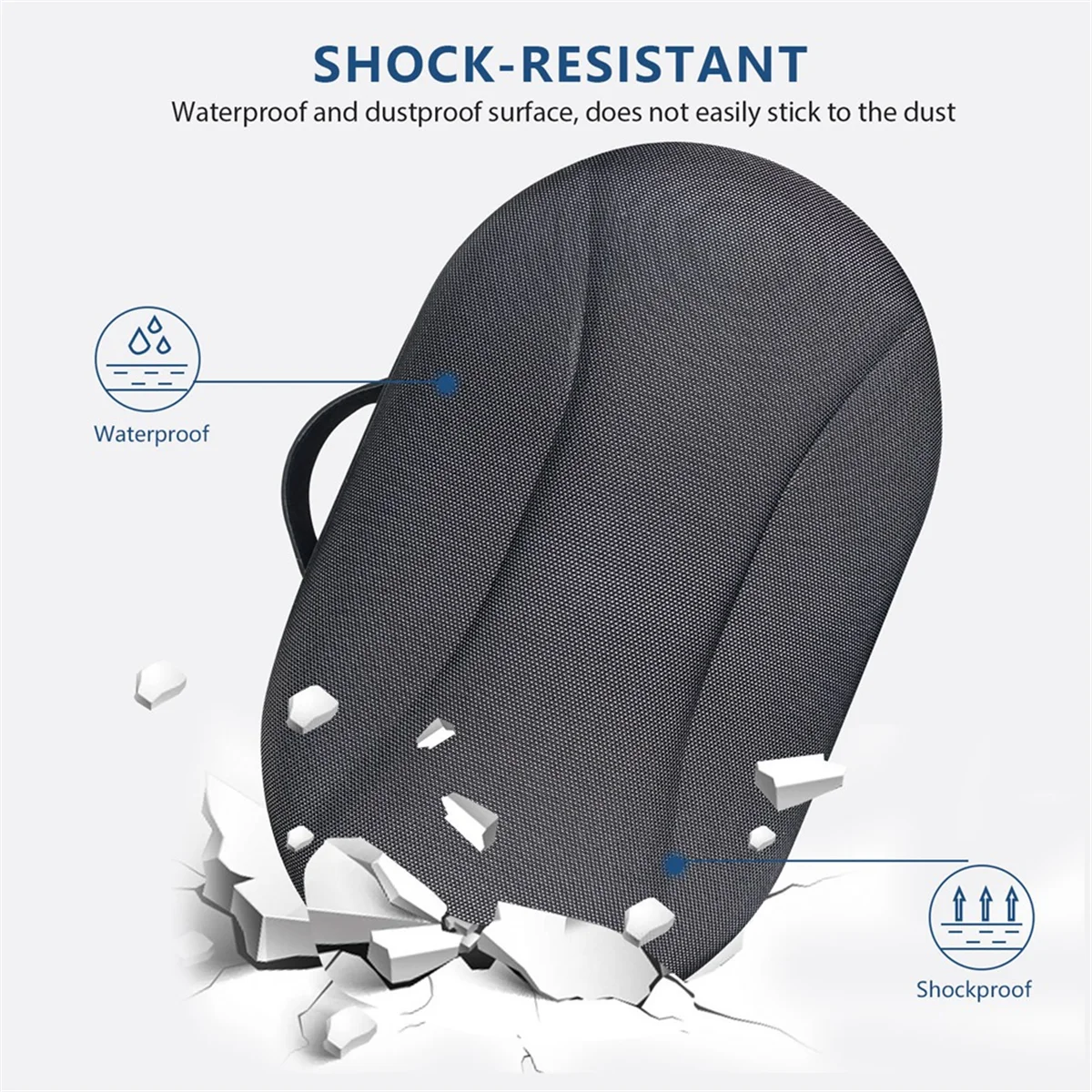

For Meta Quest 3S VR Storage Bag Suitcase Bag Anti-Drop and Scratch Hard EVA Storage Box Headset Storage Box Protective