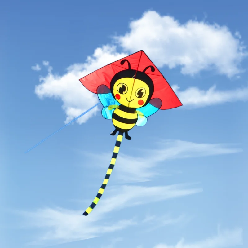 free shipping model bee kites for children kites reel flying kites string cartoon outdoor fun gel blaster inflatable toys dragon