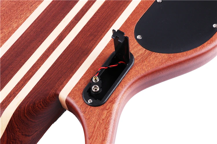 High Quality Mahogany Neck Through Body 4 Strings Electric Bass Guitar