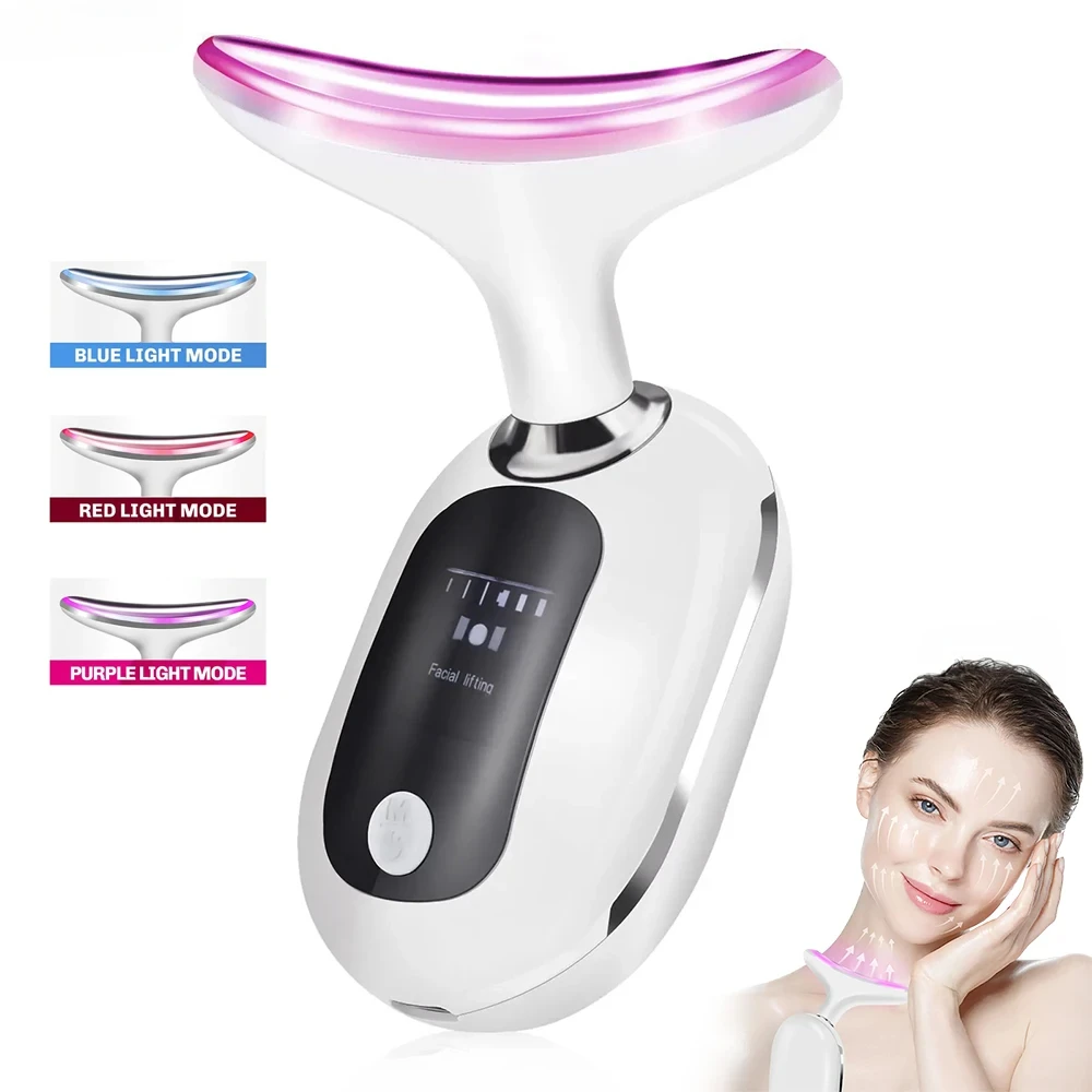 Neck wrinkle removal dolphin beauty device, micro current home beauty neck rejuvenation device, neck care device