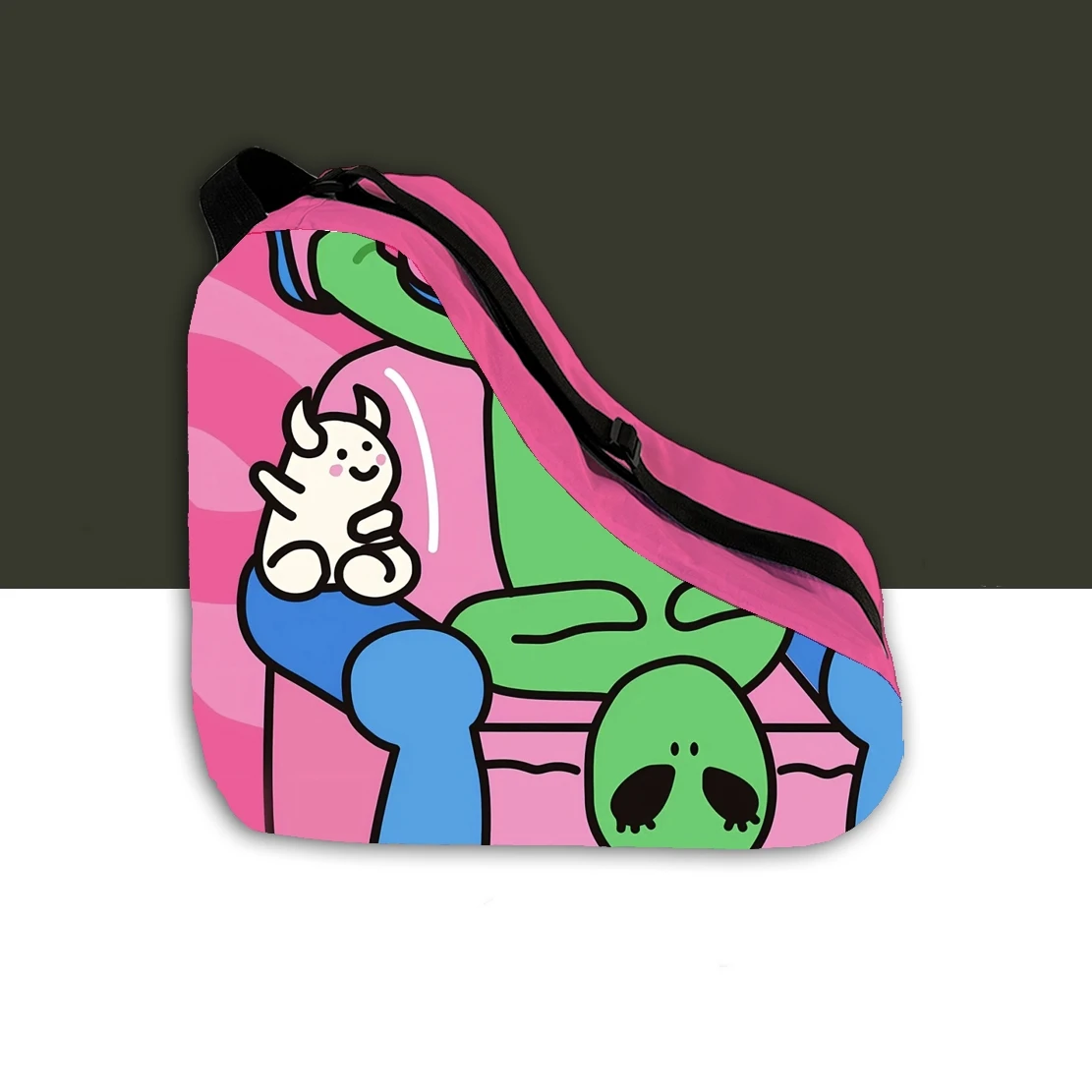 Accessories Large Capacity Cartoon Roller Skate Bag Breathable Adjustable Straps roller skate backpack Ice Skate Case
