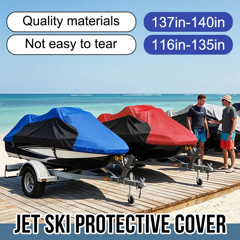 600D Pvc Waterproof Jet Ski Cover Boat Cover Watercraft Motor Boat Cover For Yamaha Anti UV V-Hull Protector Accessories