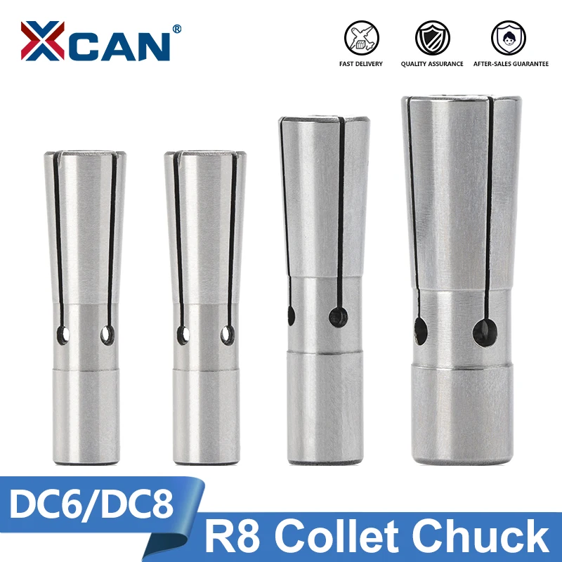 XCAN Tool Holder Spring Pull Back Collet Chuck 0.005mm Precision DC6 DC8 Collet Back Pull Extension for CNC Milling Machine