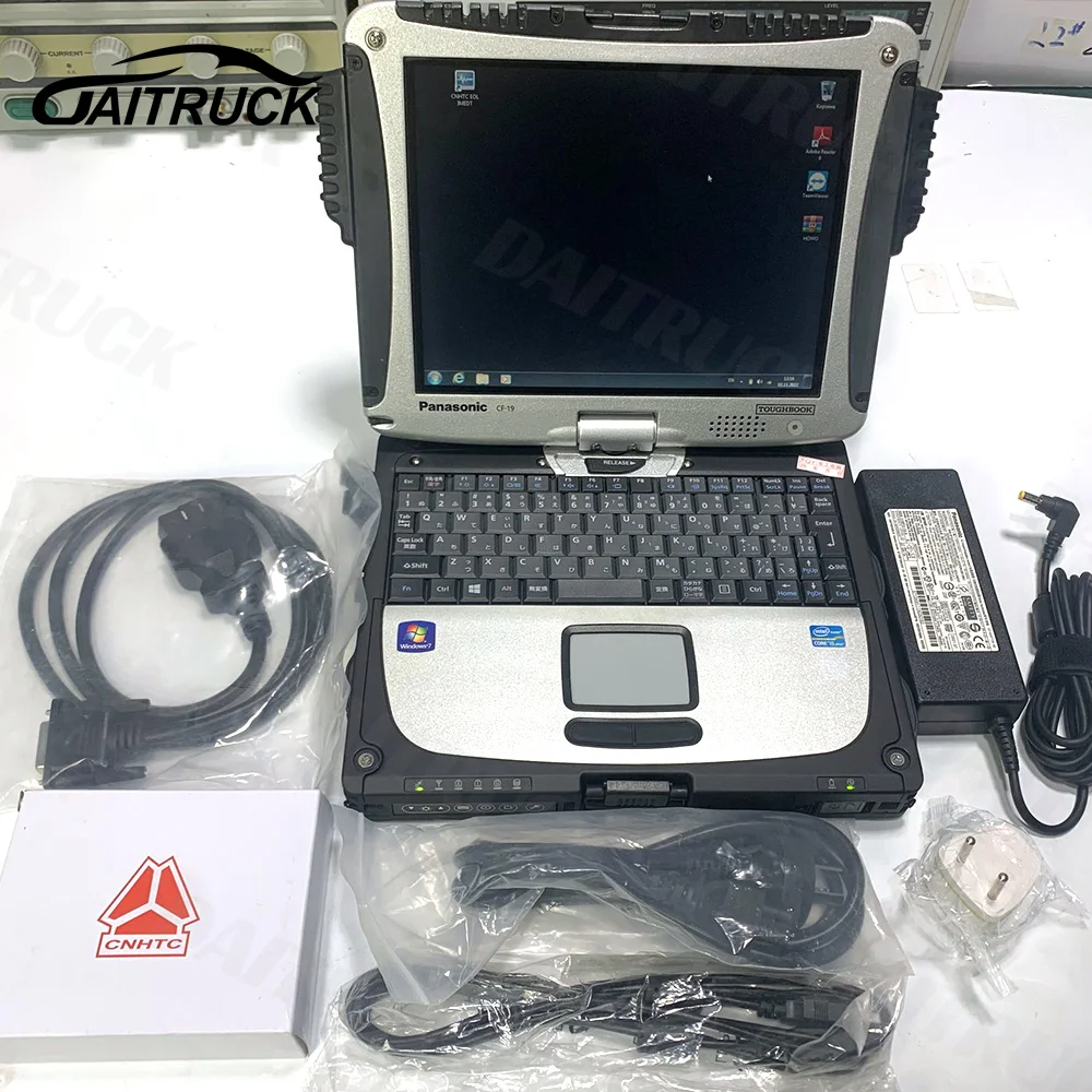 For Sinotruk Diagnostic Tool for HOWO Sinotruk Diesel Truck Tool for HOWO/A7F19/T7H/Sitrak/Hohan Sinotruk Scanner+CF19 Laptop