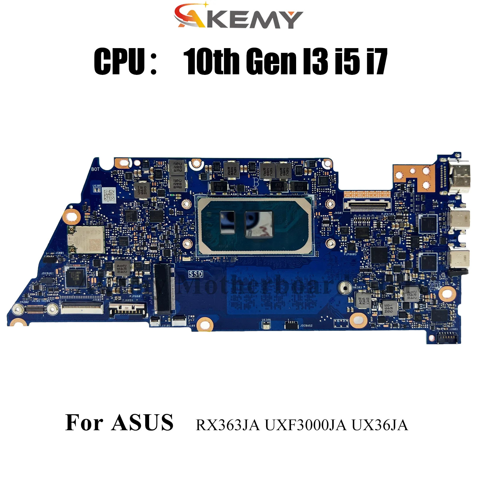 

UX363JA Материнская плата для ноутбука ASUS ZenBook UX363 UXF3000JA BX363JA RX363JA UX36JA Материнская плата с 10-го поколения I3 i5 i7 tests OK stk