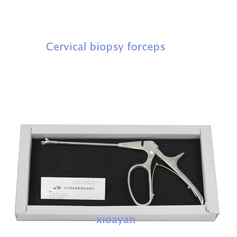 Cervical stainless steel biopsy forceps round head long round head biopsy forceps gynecological instruments