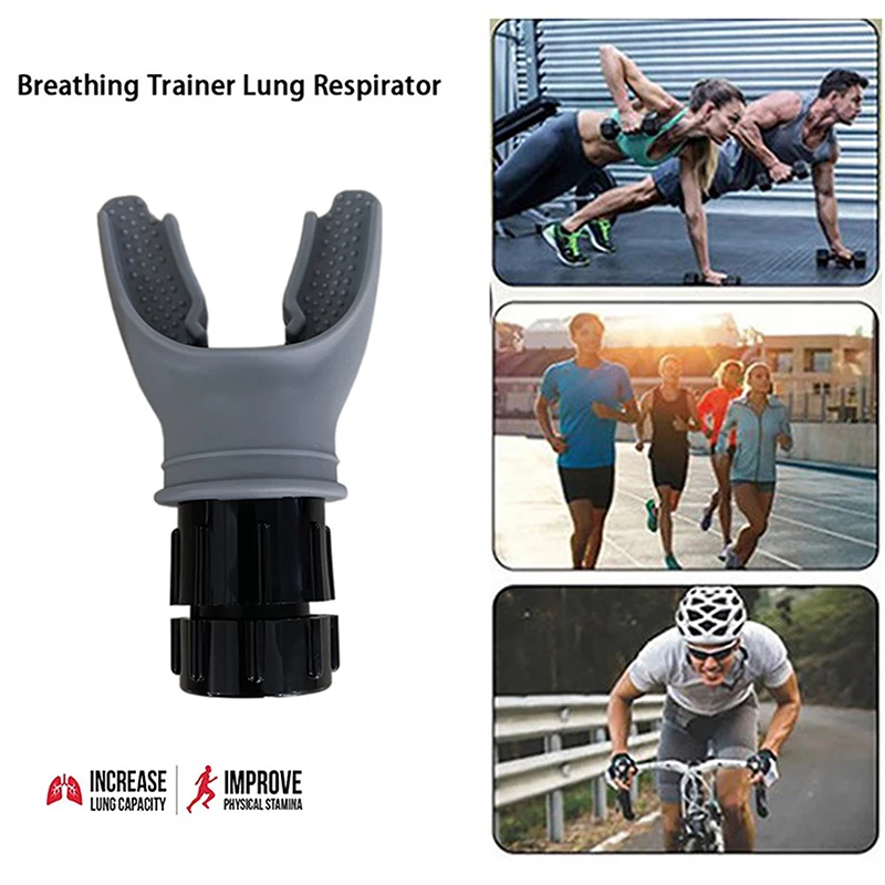 Breathing Trainer Lung Respirator Fitness Equipment Respiratory Silicone High Altitude Training Outdoor Expiratory Exercise Tool