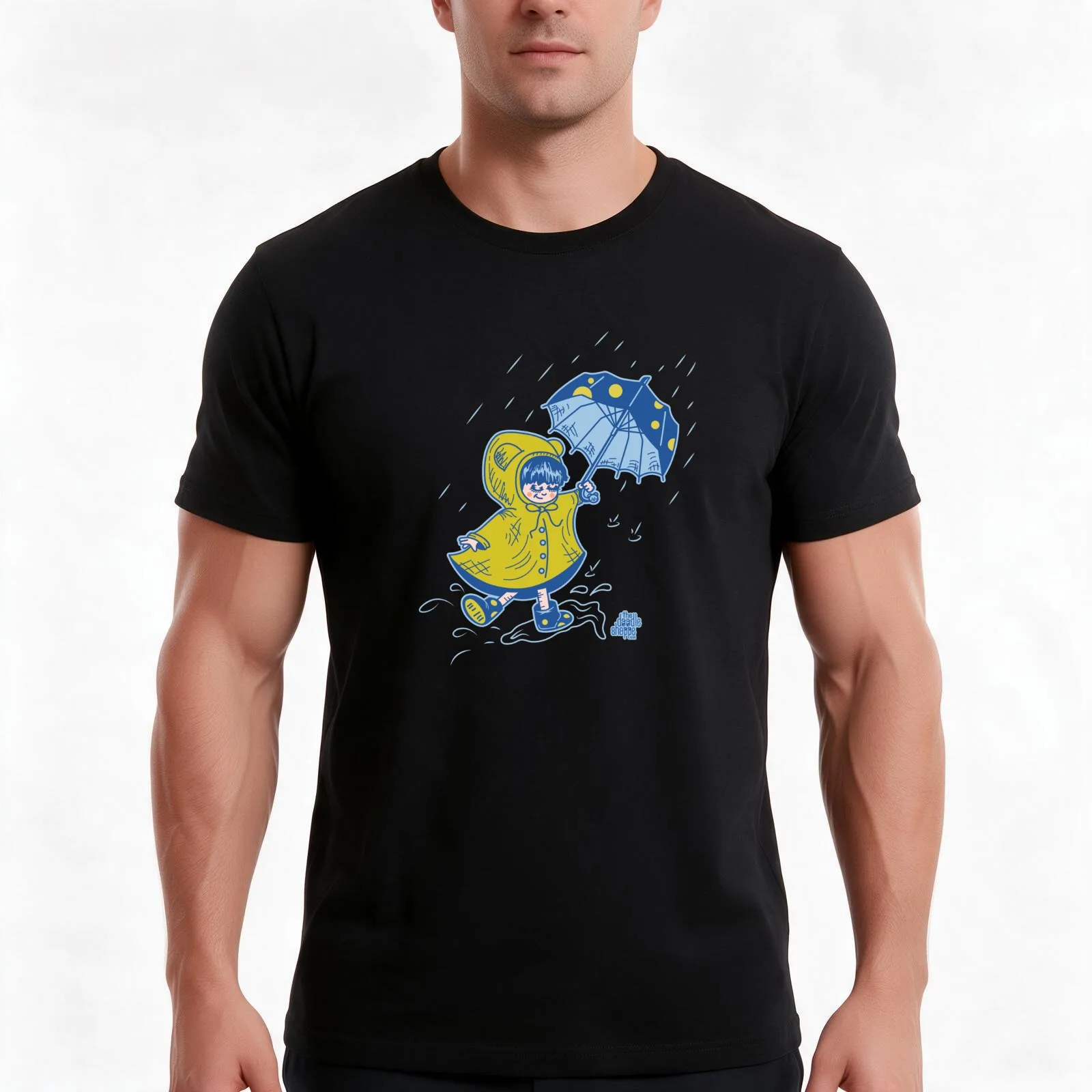 Splash T-Shirt, Summer Casual Cotton Tee, Oversized Streetwear Tops, Vintage Graphic Print, Loose Fit Short Sleeve, 100% Cotton